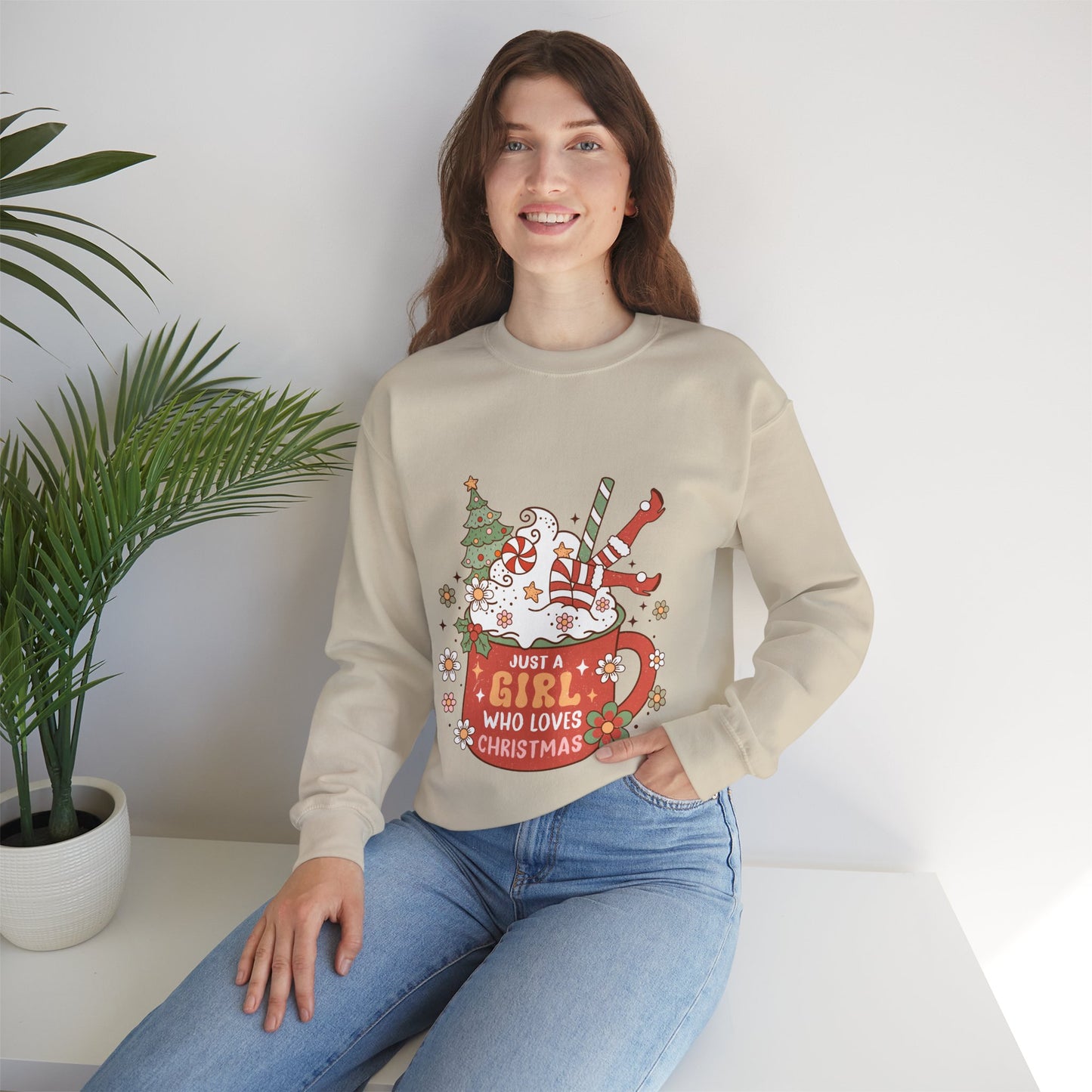 Christmas Cheer Unisex Sweatshirt, Funny Holiday Jumper for Xmas Party, Cozy Crewneck Winter Sweater, Festive Apparel Gift, Comfy Christmas