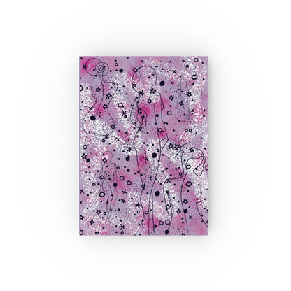 Whimsical A5 hardcover notebook with vibrant colors and elegant design.