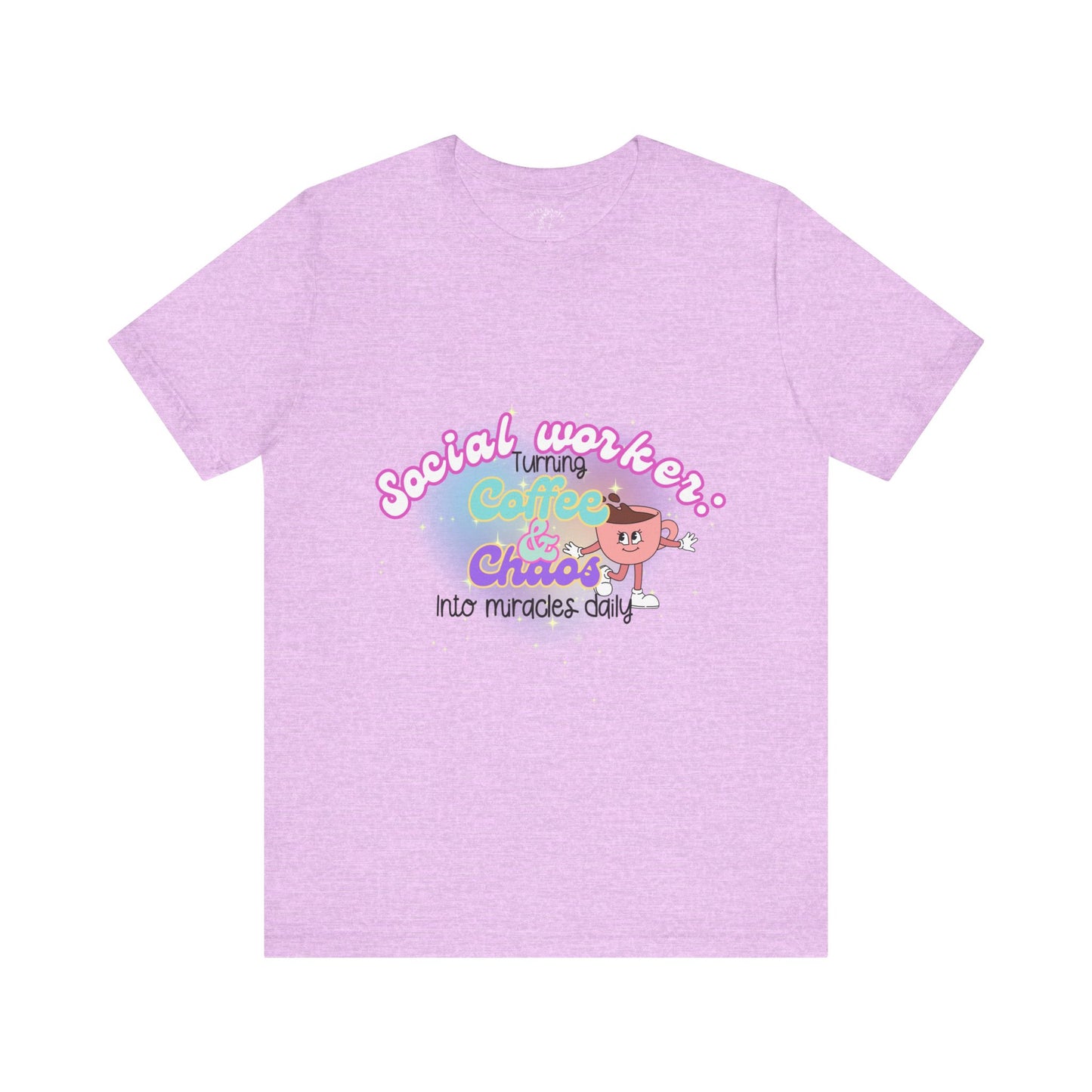 Social Worker T-shirt, Cute Kawaii Style T-Shirt, Funny Gift for Social Workers, Unisex Jersey Short Sleeve T-Shirt, Social Worker Appreciation