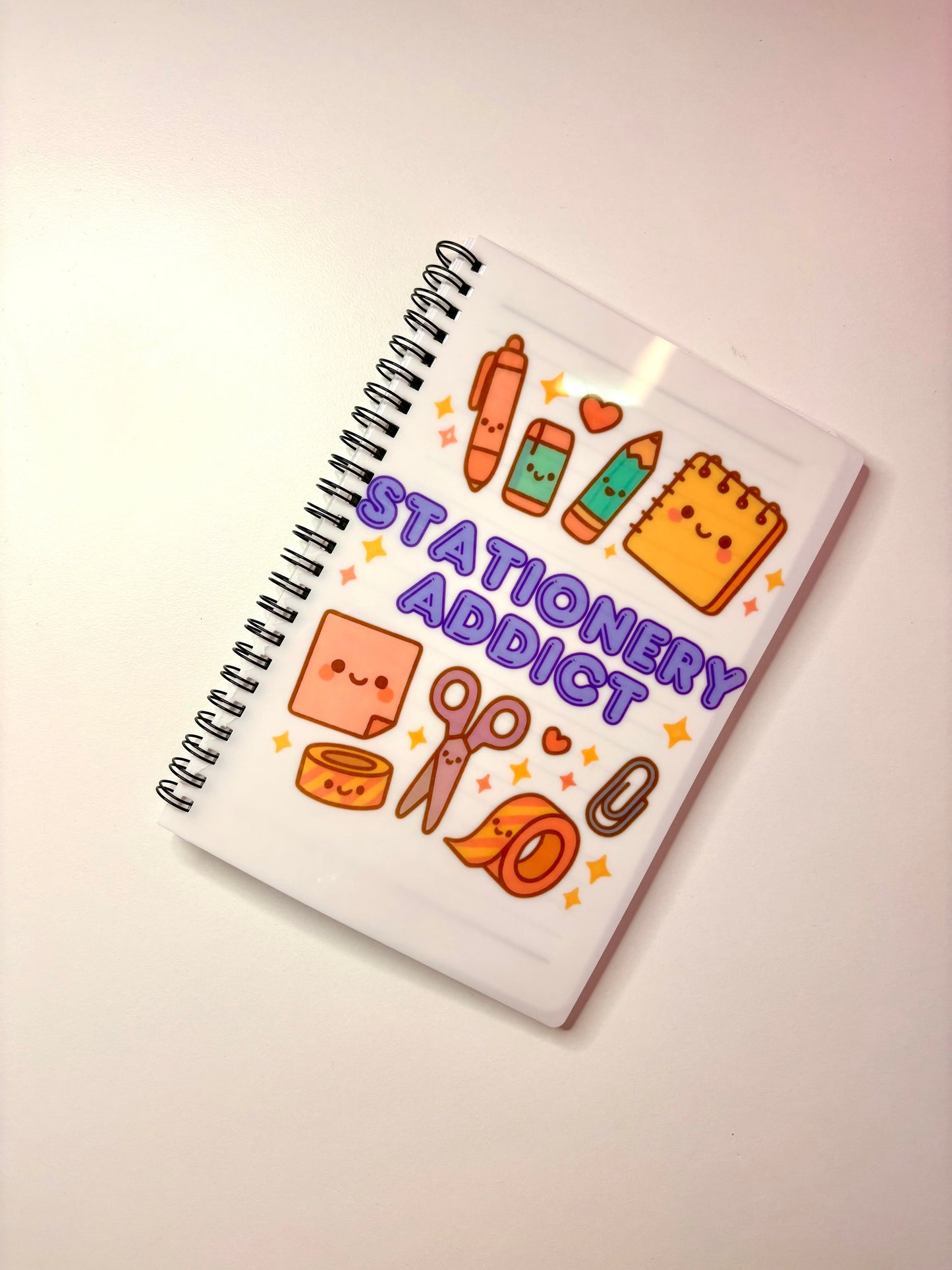 Tote bag Notebook Stationery Set with kawaii design and A5 notebook for daily use