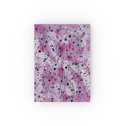 A5 hardcover notebook with whimsical design, vibrant colors, perfect for writers.