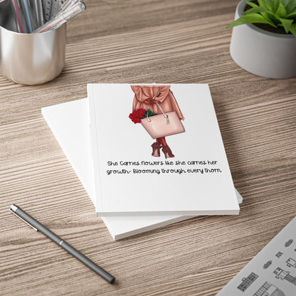 Softcover Notebook, A5 inspirational quote, personalised notebook, lined pages, stationery, A5 notebook