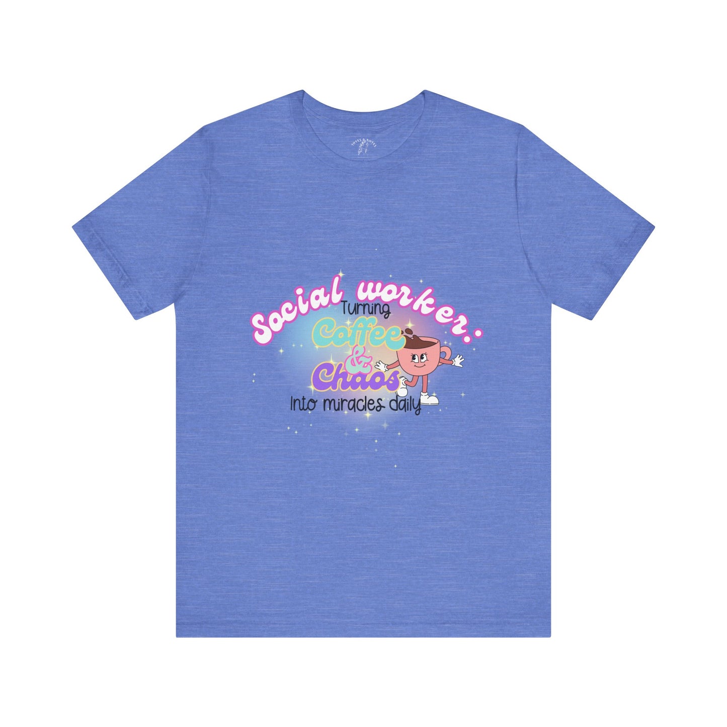 Social Worker T-shirt, Cute Kawaii Style T-Shirt, Funny Gift for Social Workers, Unisex Jersey Short Sleeve T-Shirt, Social Worker Appreciation