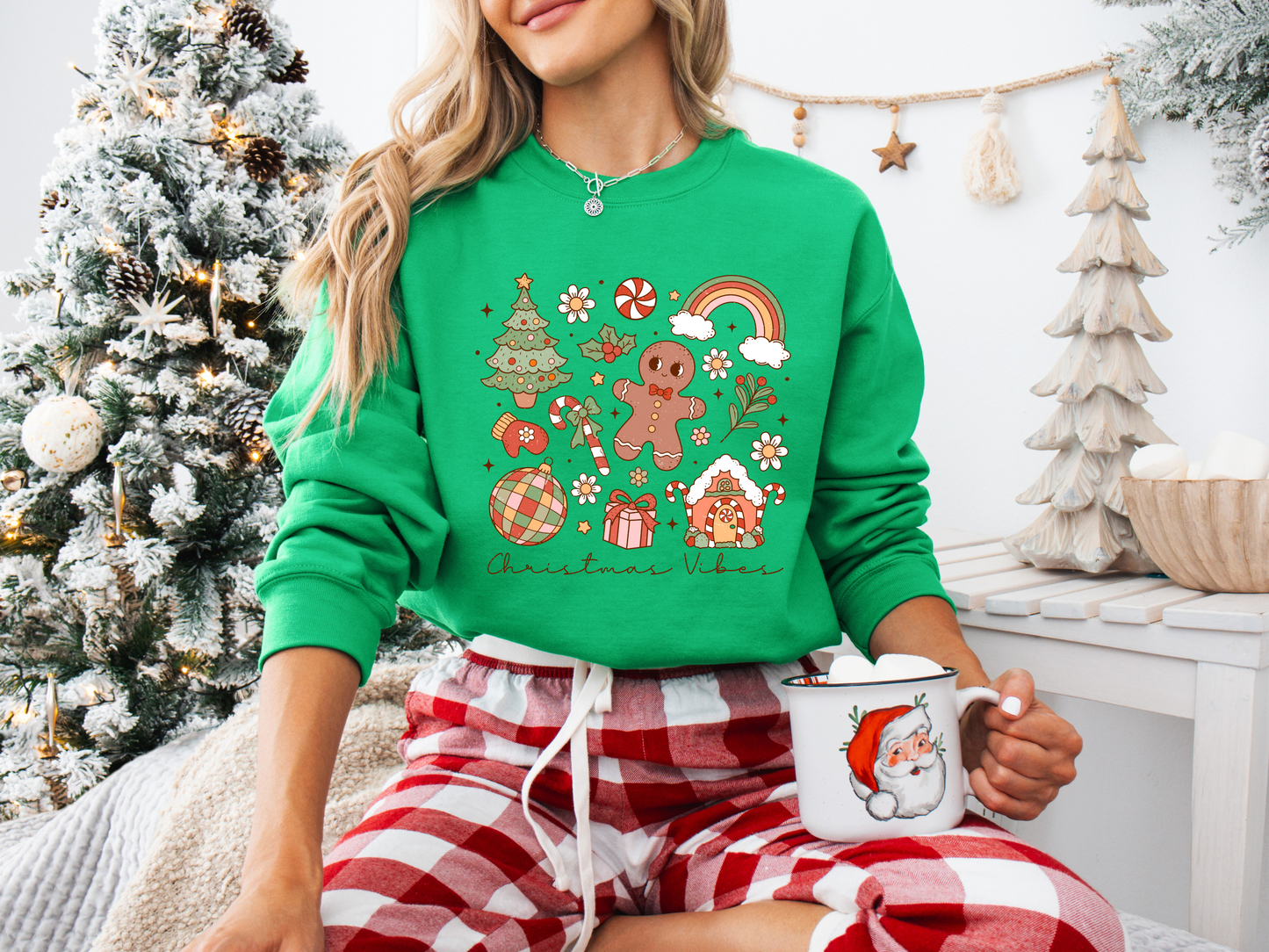 Christmas Cozy Crewneck Sweatshirt, Cute Holiday Jumper, Festive Christmas Sweater, Unisex Xmas Pullover, Winter Cosy Sweatshirt