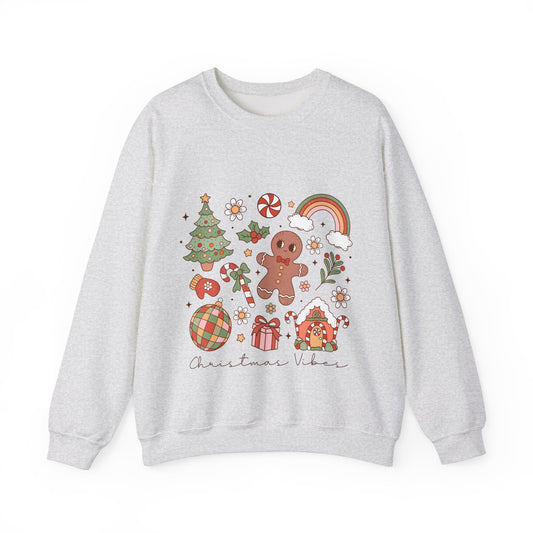 Christmas Cozy Crewneck Sweatshirt, Cute Holiday Jumper, Festive Christmas Sweater, Unisex Xmas Pullover, Winter Cosy Sweatshirt