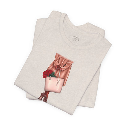 Women's inspirational quote T-shirt with cute design, unisex fit, breathable cotton fabric, eco-friendly print.