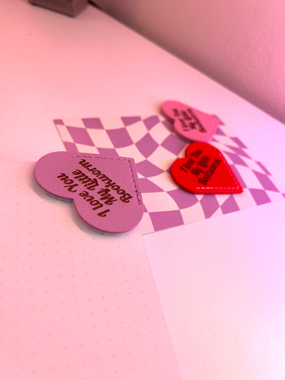 I love you corner bookmark
