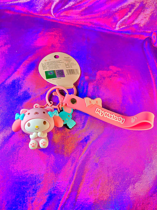 My Melody keychain and wristlet