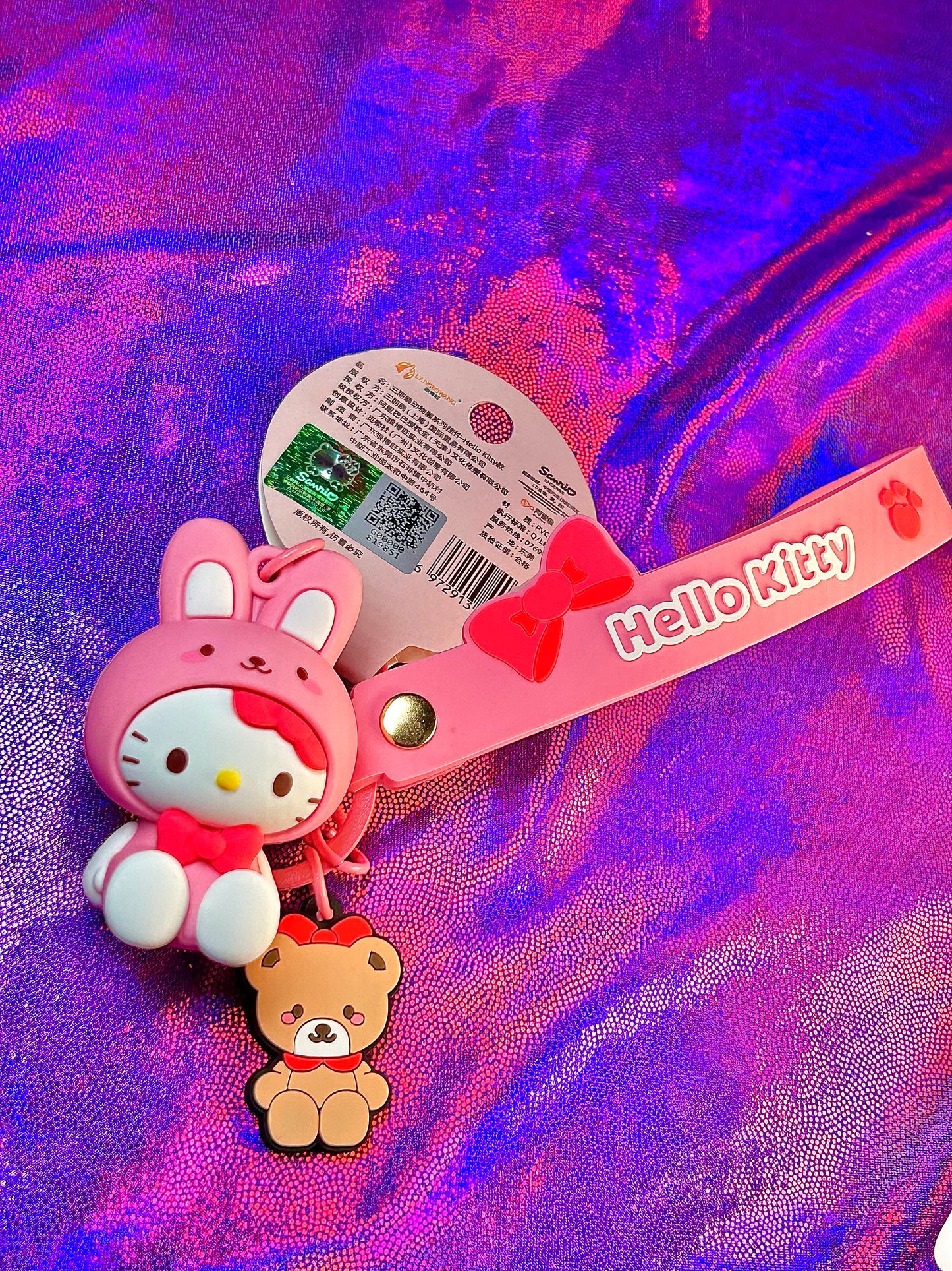 Hello Kitty keychain and wristlet, Sanrio