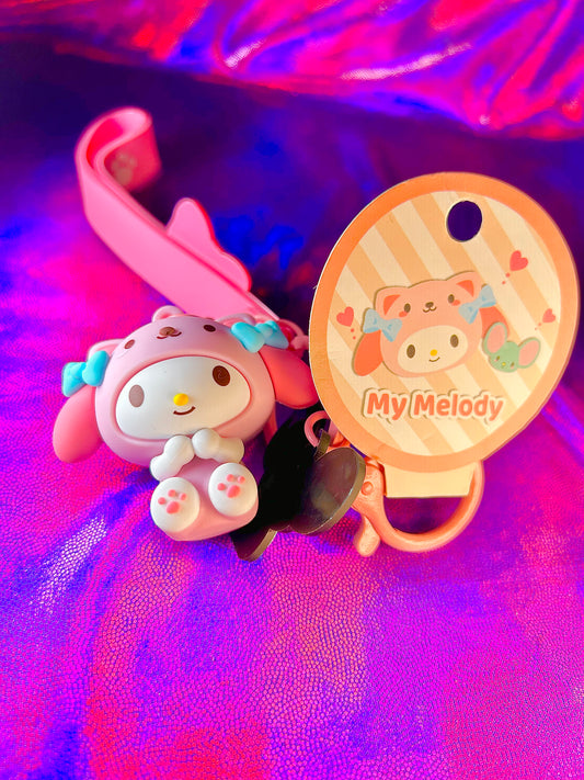 My Melody keychain and wristlet