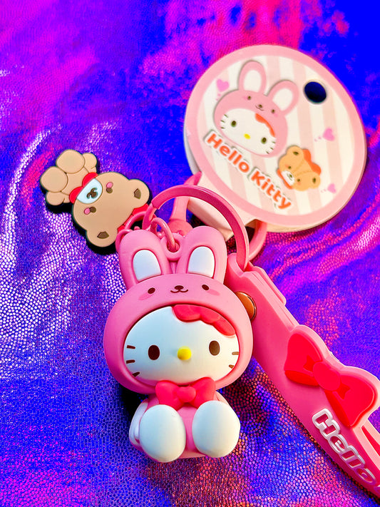 Hello Kitty keychain and wristlet, Sanrio