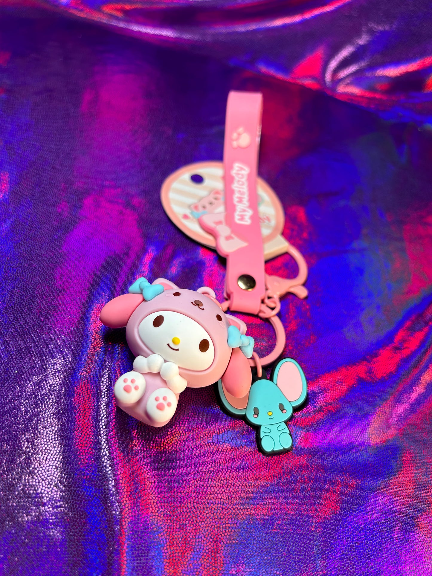 My Melody keychain and wristlet