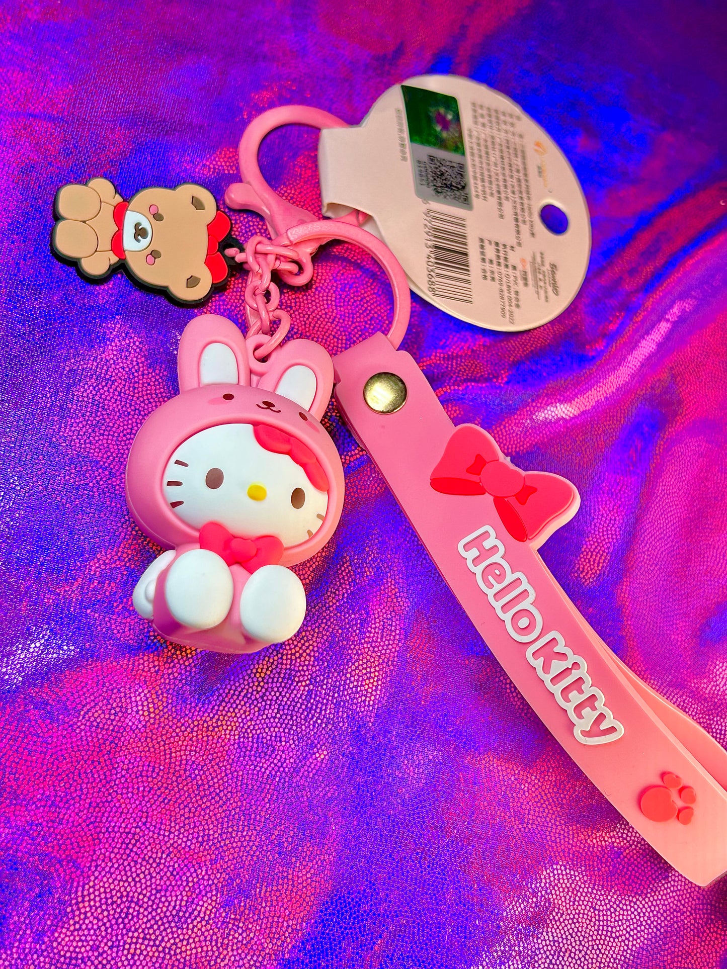 Hello Kitty keychain and wristlet, Sanrio