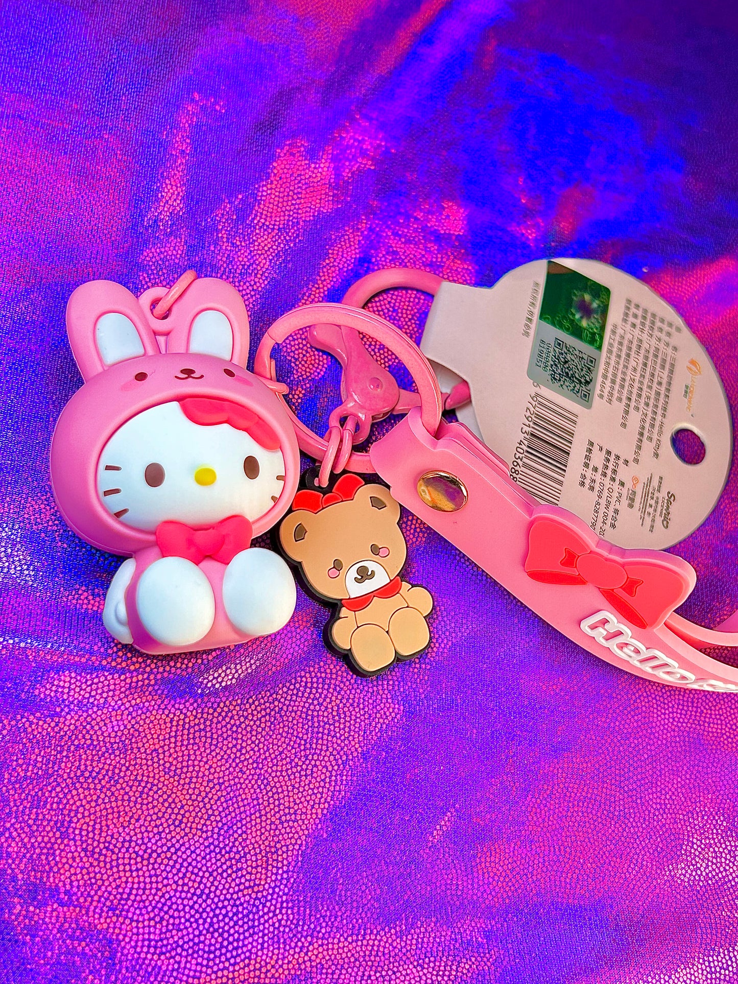 Hello Kitty keychain and wristlet, Sanrio