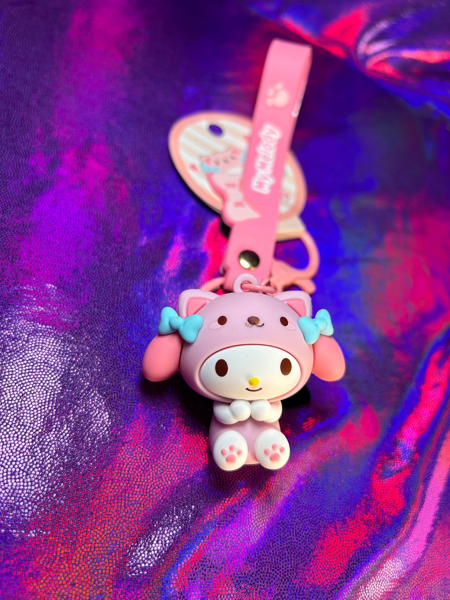 My Melody keychain and wristlet