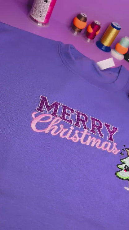 Christmas Jumper- glitter kawaii Merry Christmas