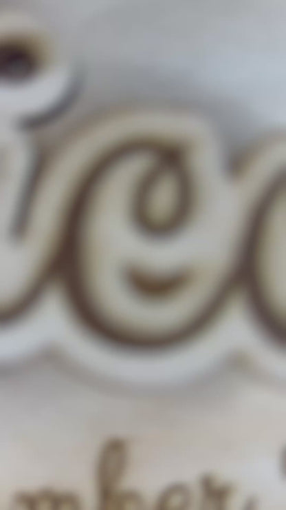 Personalised Baby Birth Announcement Plaque