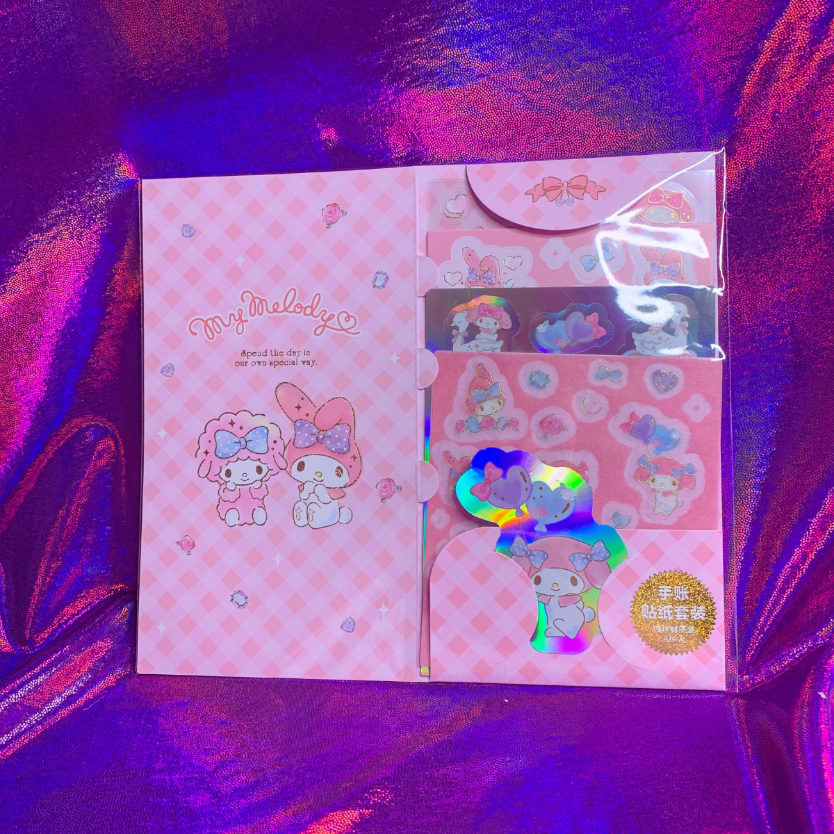 Sanrio My Melody Sticker Set, Washi Paper,Holographic, Transparent, stickers, kawaii, cute, Sanrio